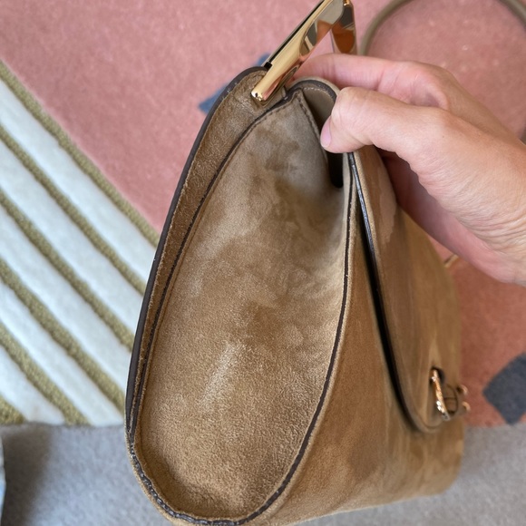 Preloved Salvatore Ferragamo suede leather shoulder bag - Picture 6 of 6